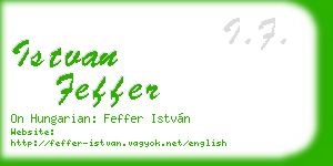 istvan feffer business card